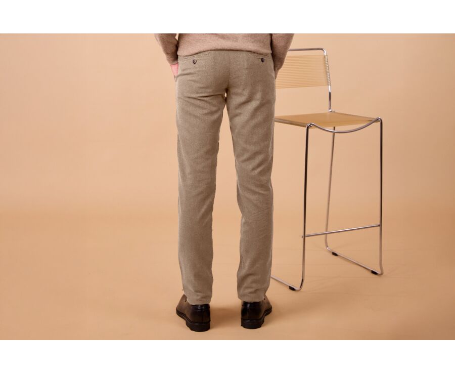 Pantalon Chino Homme - Beige Chiné - NEIL