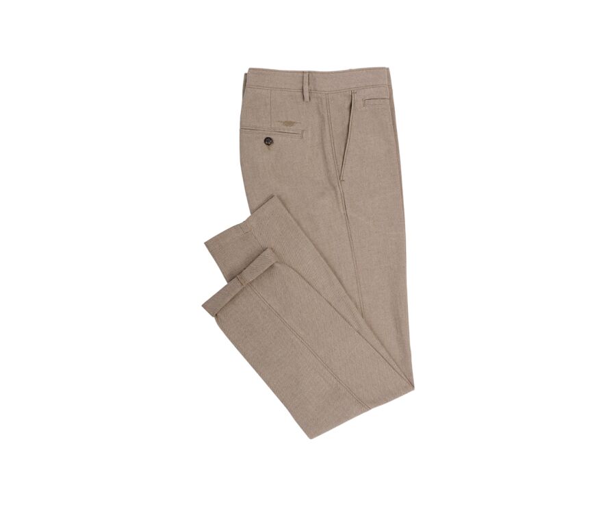 Pantalon Chino Homme - Beige Chiné - NEIL