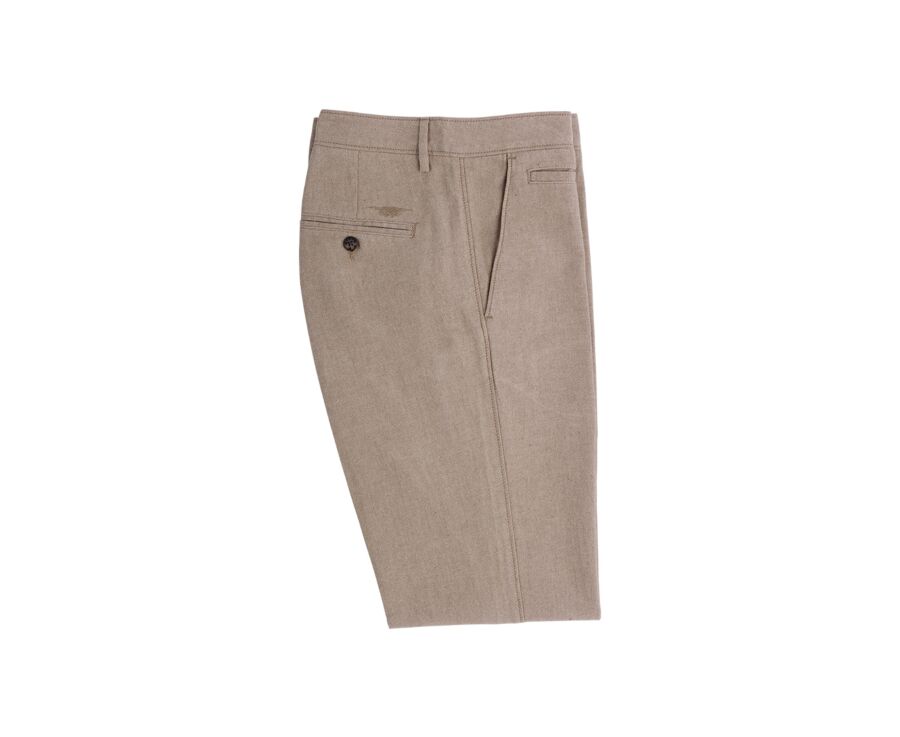 Pantalon Chino Homme - Beige Chiné - NEIL