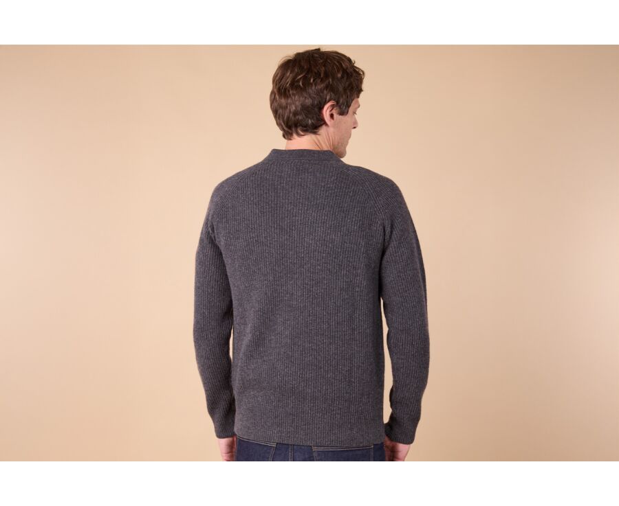 Pull Homme - Gris anthracite chiné - BRENNEN