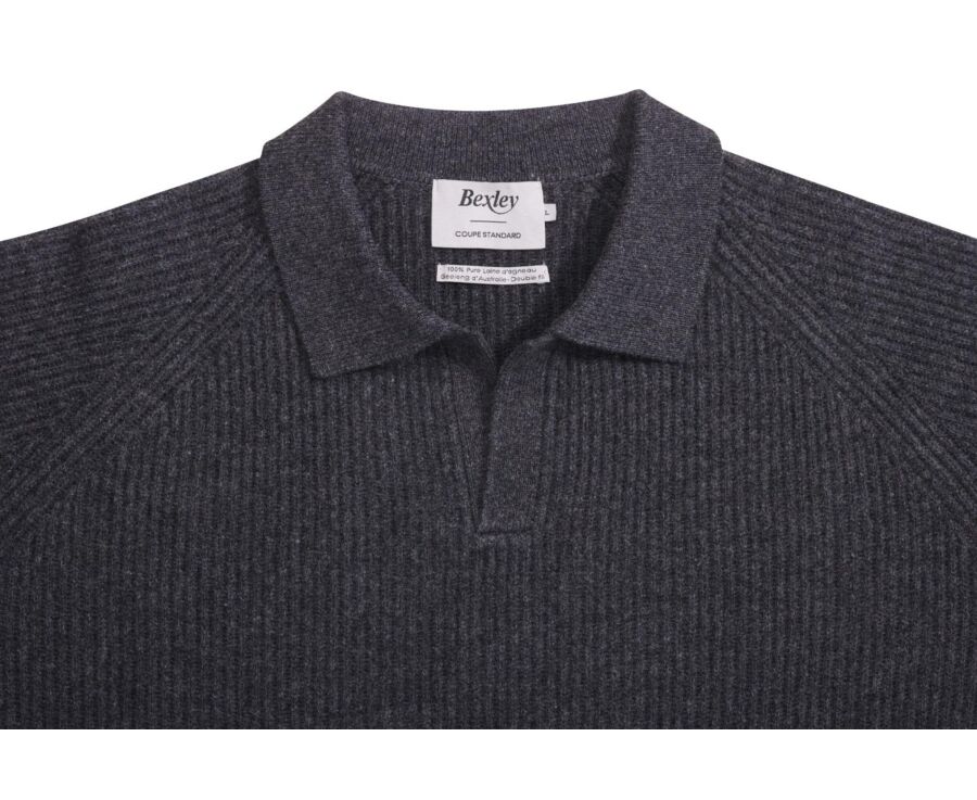 Pull Homme - Gris anthracite chiné - BRENNEN