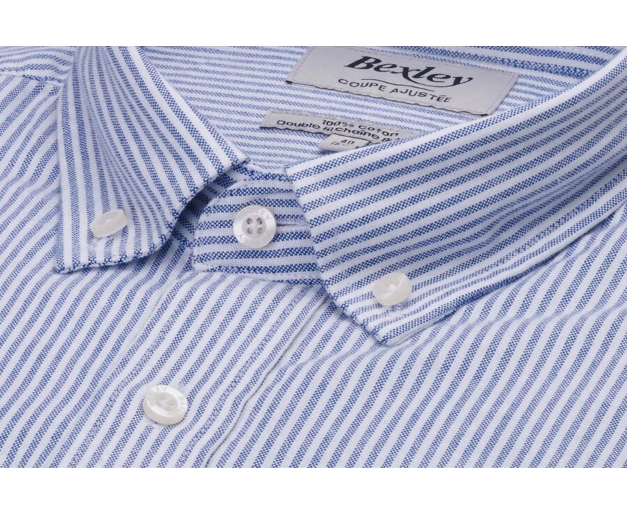 Chemise Oxford homme - Navy Et Blanc - BRADFORD III