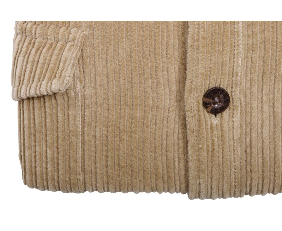 Surchemise en velours - Beige - VICTORIUS
