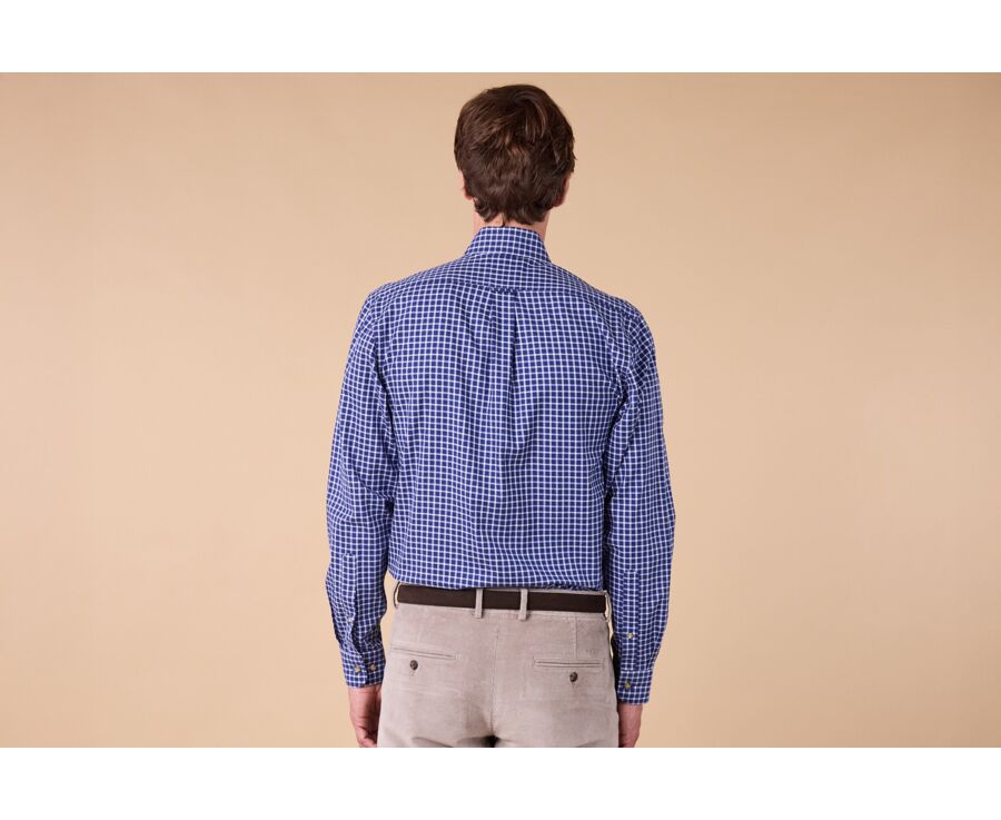 Chemise flanelle - Carreaux Bleu Et Blanc - JAYDON