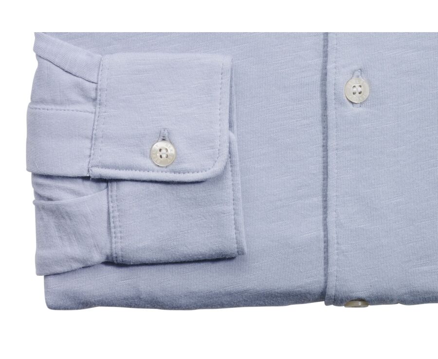 Chemise homme jersey 100% coton - Bleu Ciel - AIGNAN