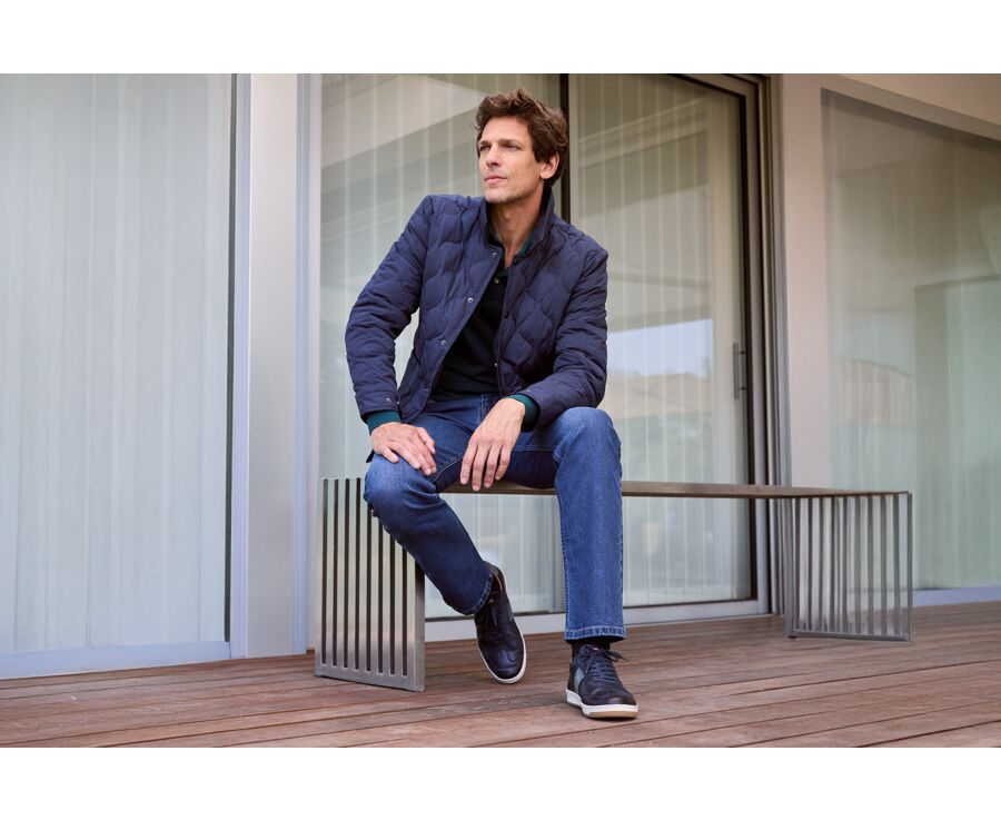 Doudoune Matelassée en Navy - NORSTEN