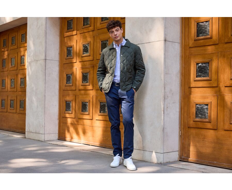 Doudoune Matelassée en Vert Foncé - NORSTEN