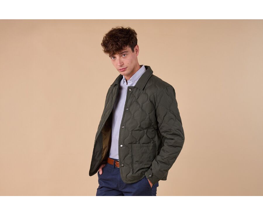 Doudoune Matelassée en Vert Foncé - NORSTEN