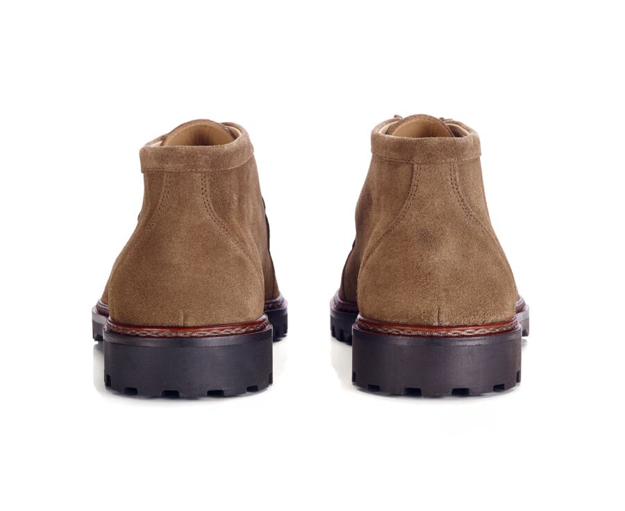 Derby boots Homme - Velours Havane - COLNEY HIGH GOMME