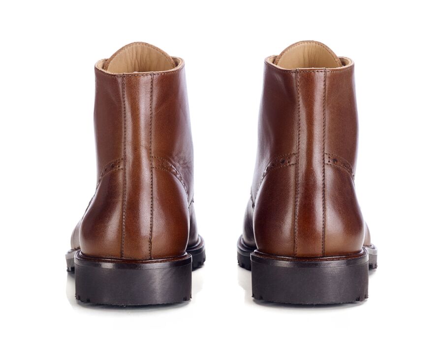 Bottine homme - Cognac Patiné - HEYBRIDGE GOMME