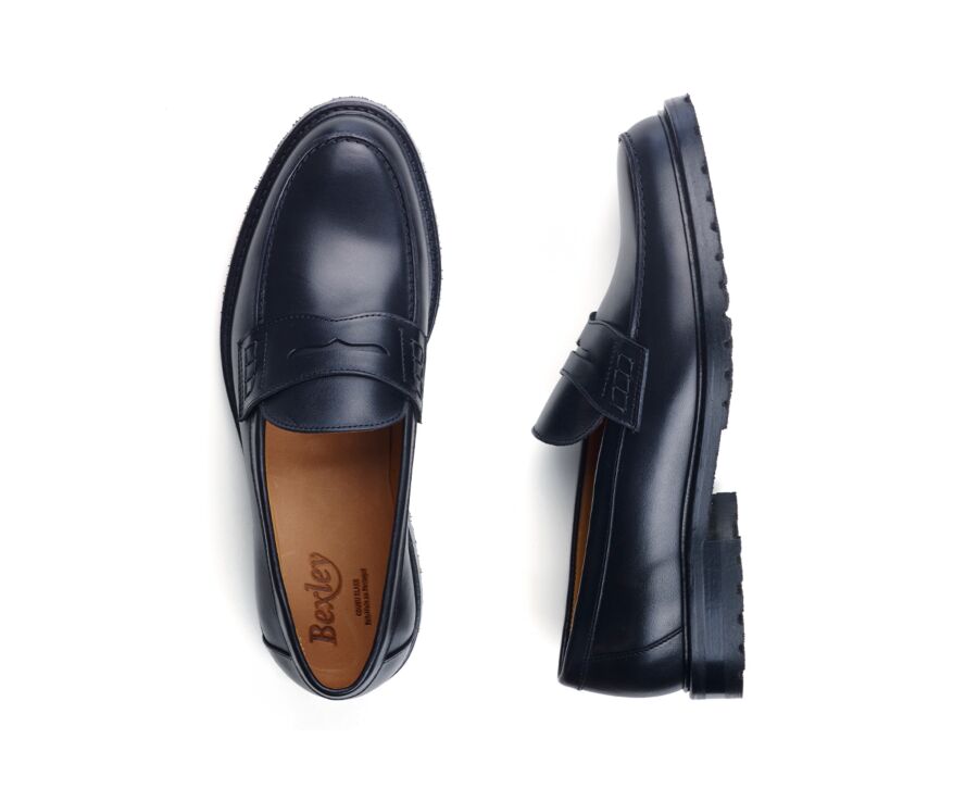 Mocassin pour Homme en cuir Noir - DOWARD GOMME