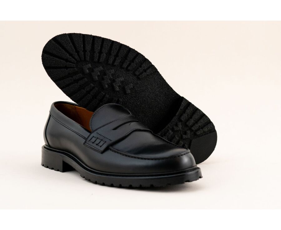 Mocassin pour Homme en cuir Noir - DOWARD GOMME