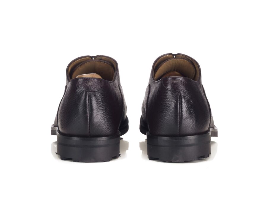 Richelieu homme en cuir grainé chocolat - GRAKLEY GOMME COUNTRY