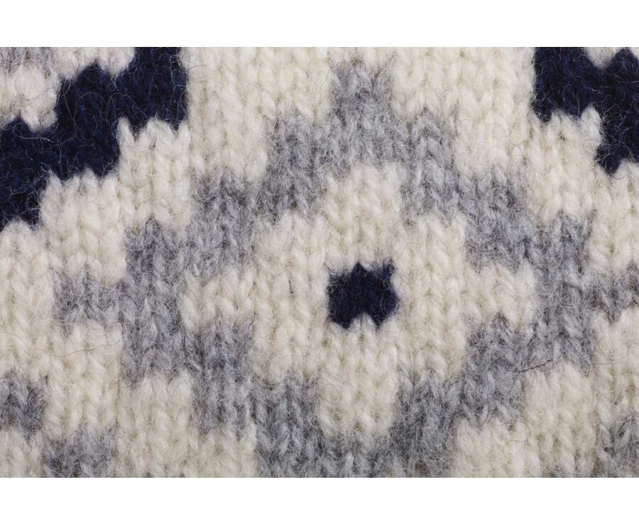 Pull col rond style islandais - Ecru - ELVAR