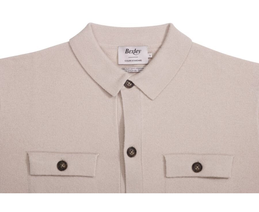 Surchemise en Maille - Beige Clair - WARRICK