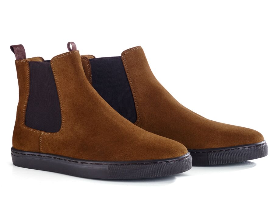 Chelsea Sneakers Boots - Velours Chamois - NATURI