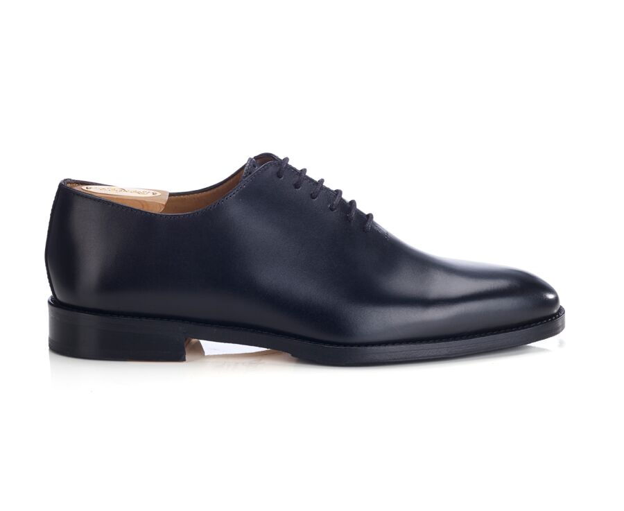 Richelieu homme Noir  - semelle cuir avec patin - CARNEGIE PATIN