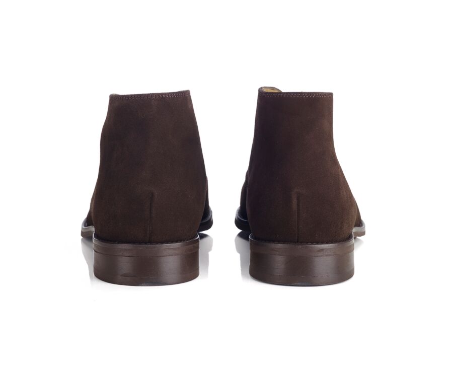 Low boots cuir homme Velours Brun - DOVAM GOMME