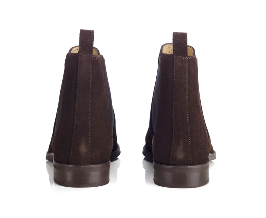 Chelsea boots homme - Velours Brun - STANHIGH GOMME