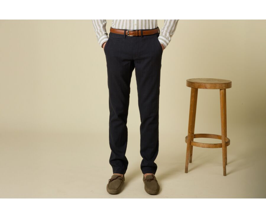 Pantalon chino homme Chevron Navy Foncé - KERYLL