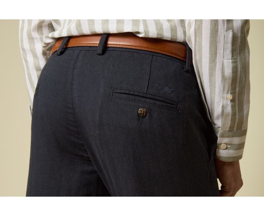 Pantalon chino homme Chevron Navy Foncé - KERYLL
