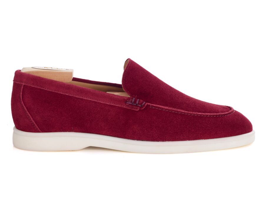 Mocassin homme - Velours Rubis - MANASOTA III
