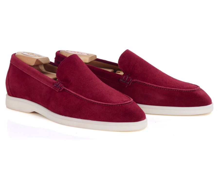 Mocassin homme - Velours Rubis - MANASOTA III