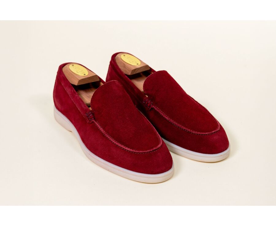 Mocassin homme - Velours Rubis - MANASOTA III