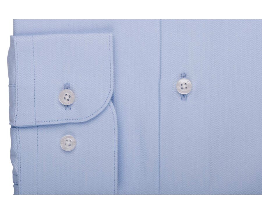 Chemise Twill homme - Bleu Ciel - MALVINIEN CLASSIC