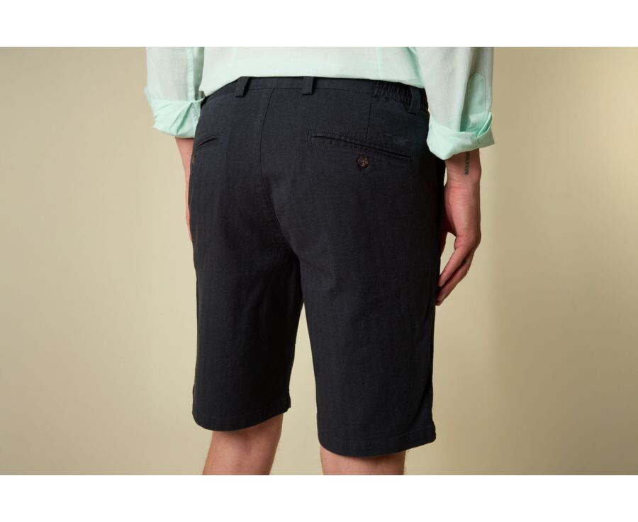 Bermuda Chevron Navy Foncé - KYRAS