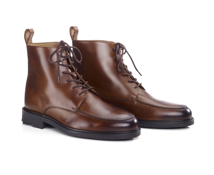 Derby boots homme - Cognac - HUDSON HIGH GOMME COUNTRY