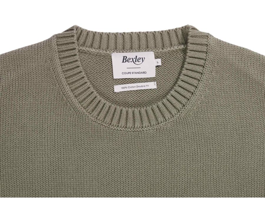 Pull col rond - Kaki - CALDERIK