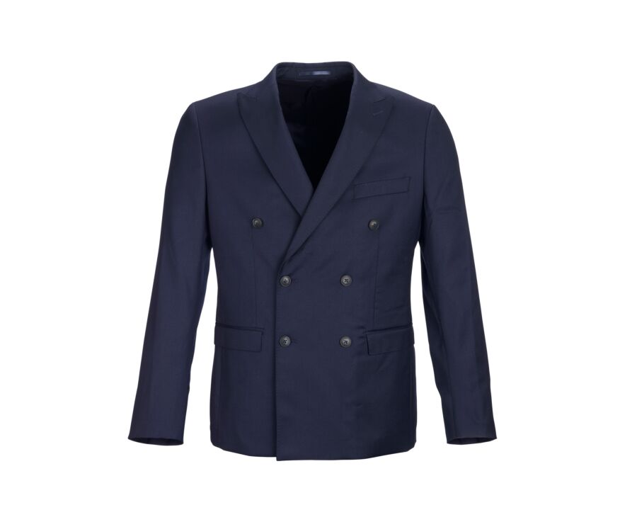 Veste de costume Croisée Lazare - Bleu Marine - LAZARE