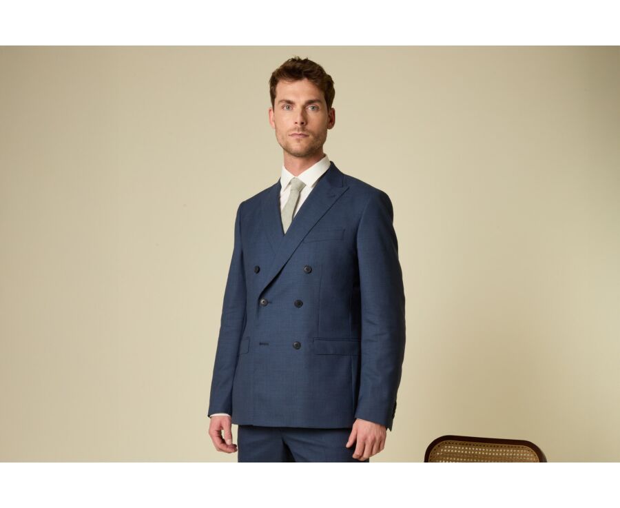 Cravate en Chambray Kaki Coton et Lin