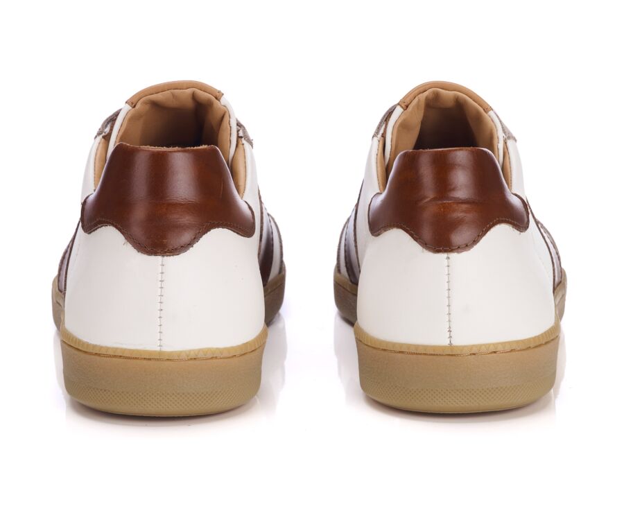 Sneaker de ville Blanc et Cognac - MOLKA