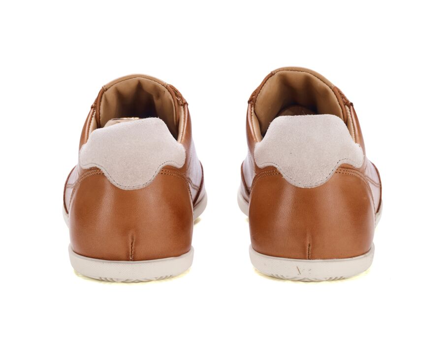 Sneakers homme - Cognac Patiné - BREMLEA