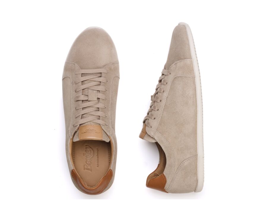 Sneakers homme - Velours Beige - TARILTA