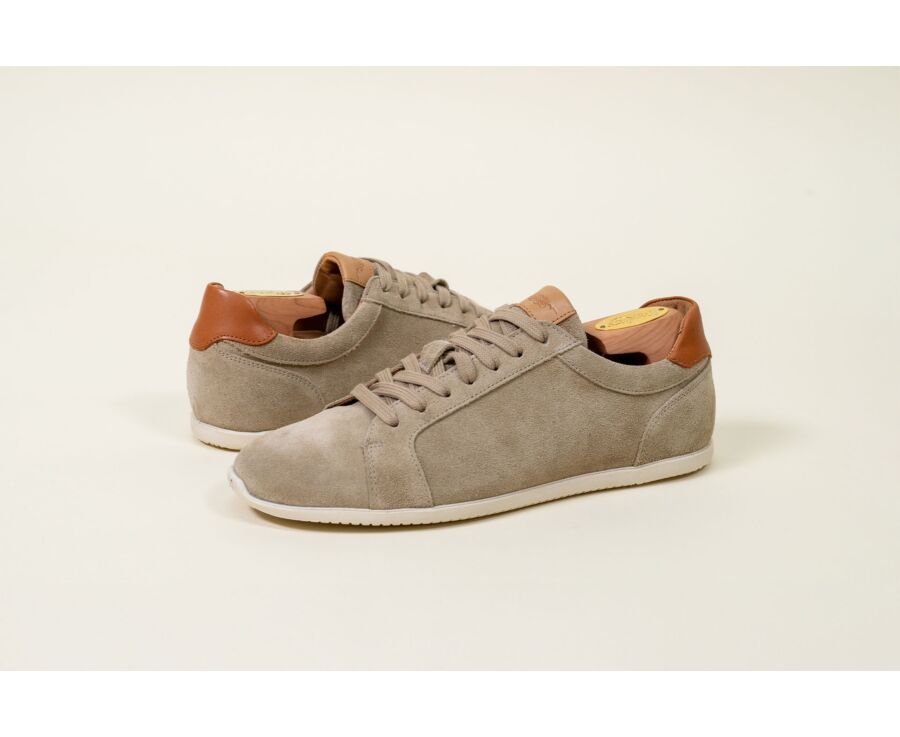 Sneakers homme - Velours Beige - TARILTA