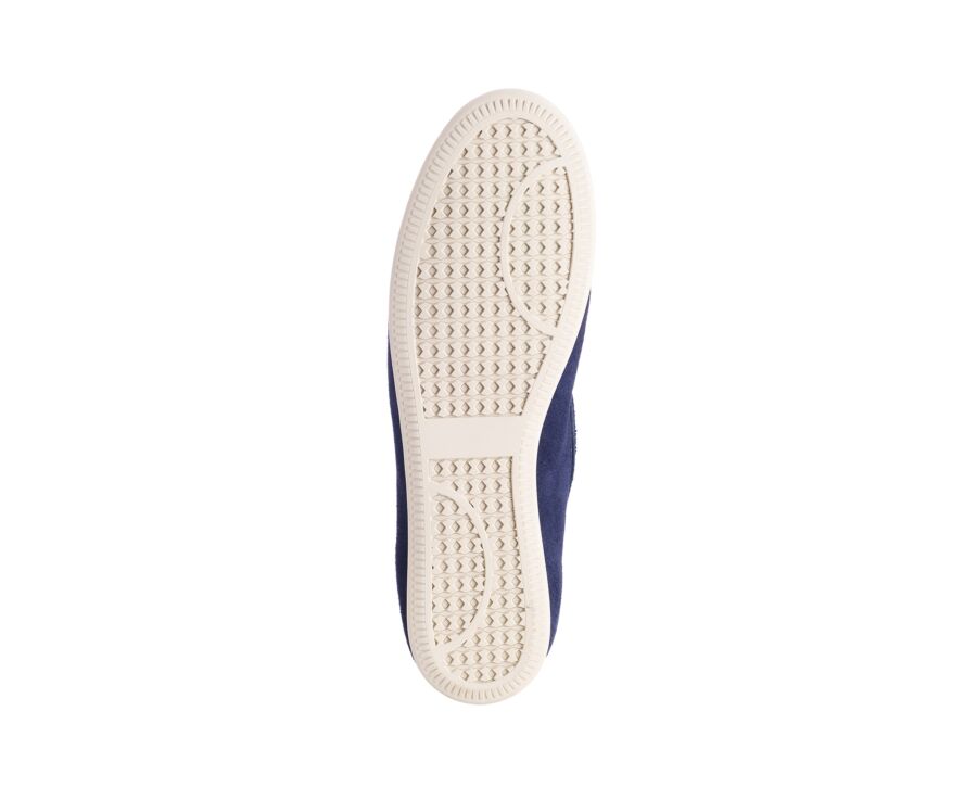 Slipper estival en velours Navy - BAMBRA