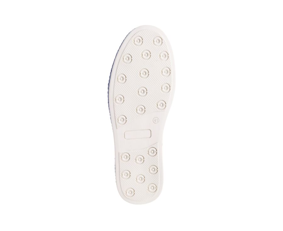Mocassin Homme en Velours Bleu - MUNTIRI
