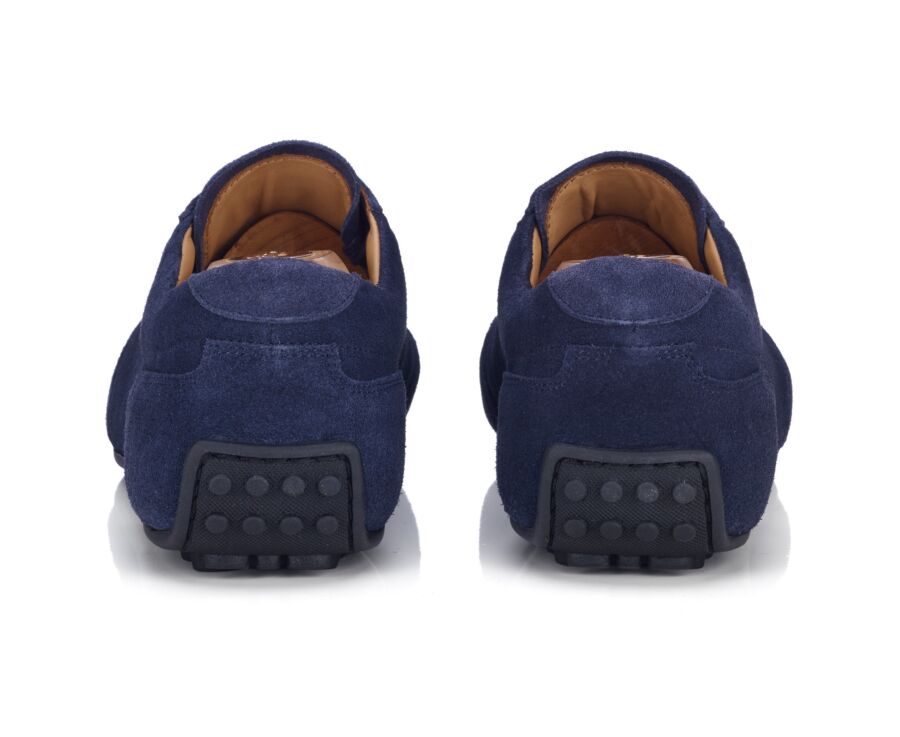 Sneaker richelieu en velours Navy - KIATA
