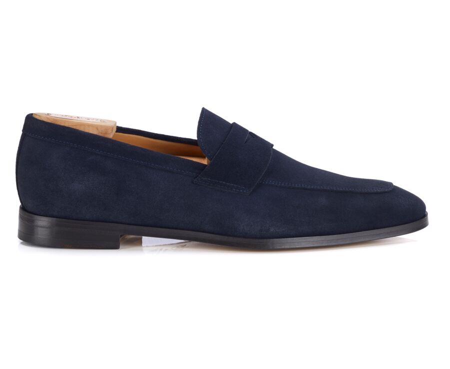 Mocassin homme - Velours Navy - CANNERO