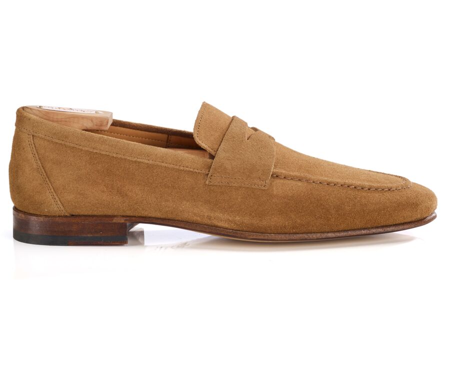 Mocassin homme - Velours Tabac - FINERO