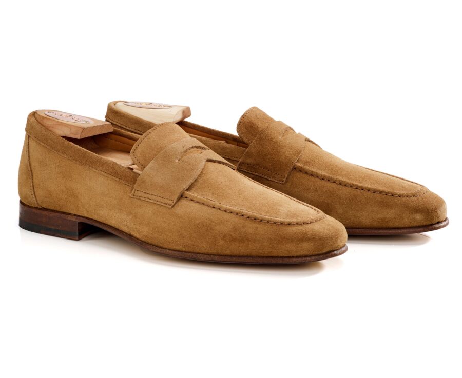 Mocassin homme - Velours Tabac - FINERO
