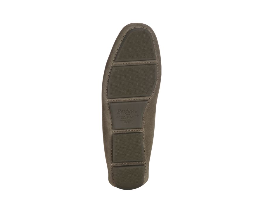 Mocassin Homme en Velours Vert Sauge - FLAGAMI II