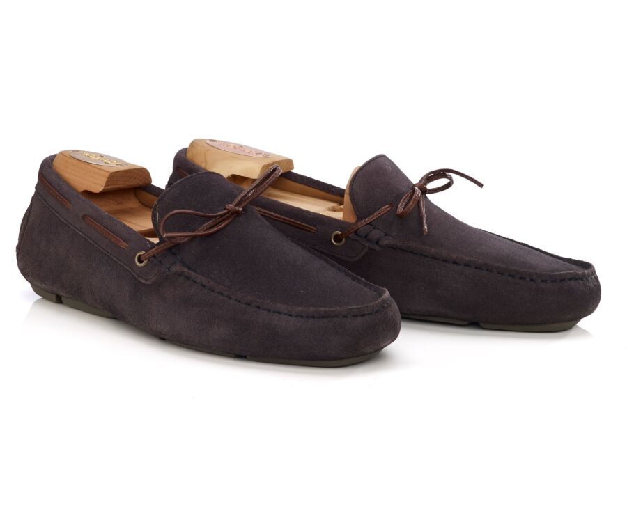 Mocassin Homme en Velours Charbon  - FLAGAMI II