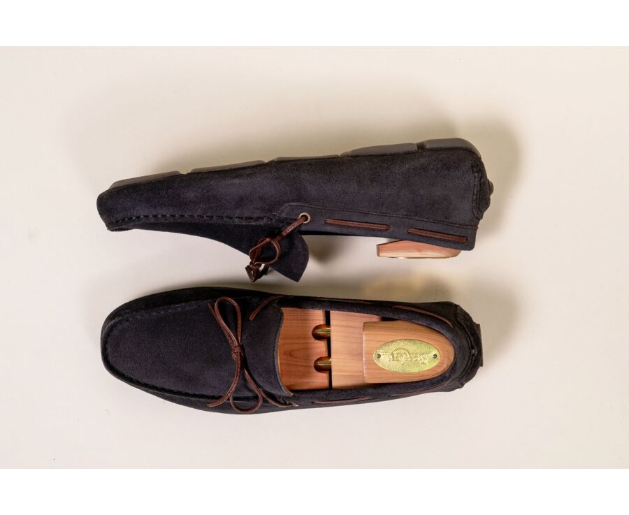 Mocassin Homme en Velours Charbon  - FLAGAMI II