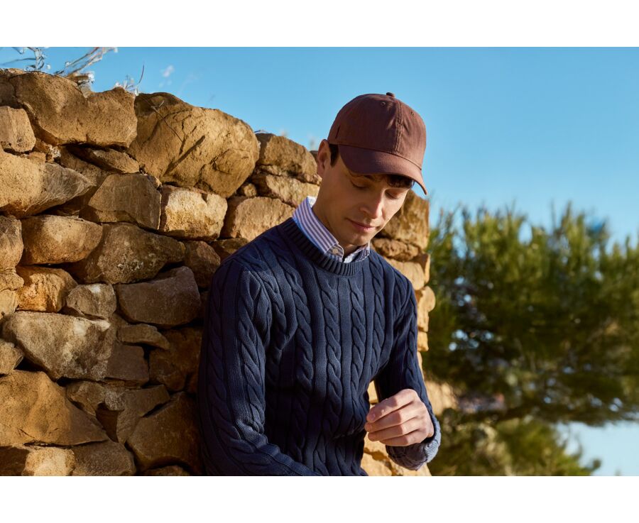 Casquette homme en Lin Havane - BRADWELL II