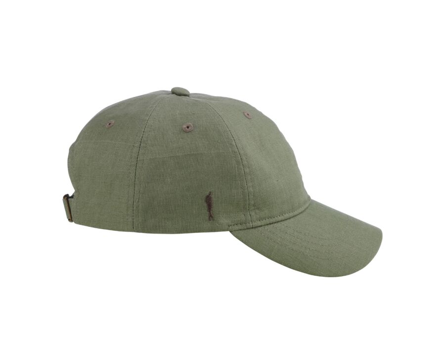 Casquette pour homme en Lin Vert Sauge - BRADWELL II