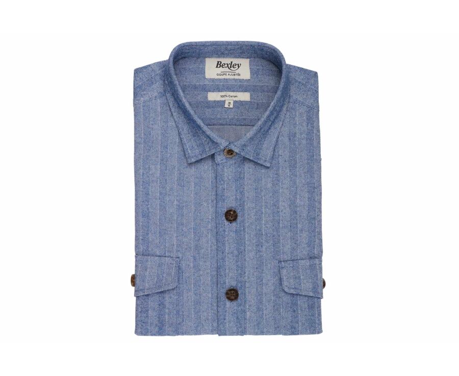 Surchemise homme en motif chevron - JOSBERT